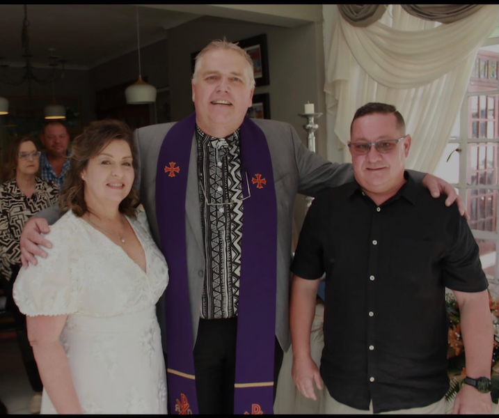 Wedding ceremony by Dr. Gerrit Rademeyer in Burgersdorp
