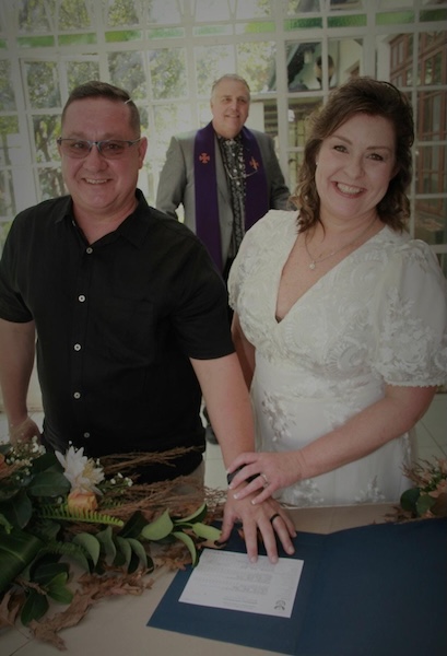 Wedding ceremony by Dr. Gerrit Rademeyer in Burgersdorp