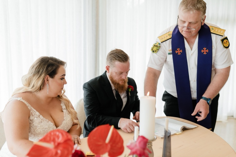 Wedding ceremony by Dr. Gerrit Rademeyer in Burgersdorp