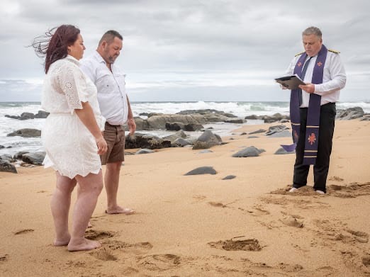 Wedding ceremony by Dr. Gerrit Rademeyer in Burgersdorp