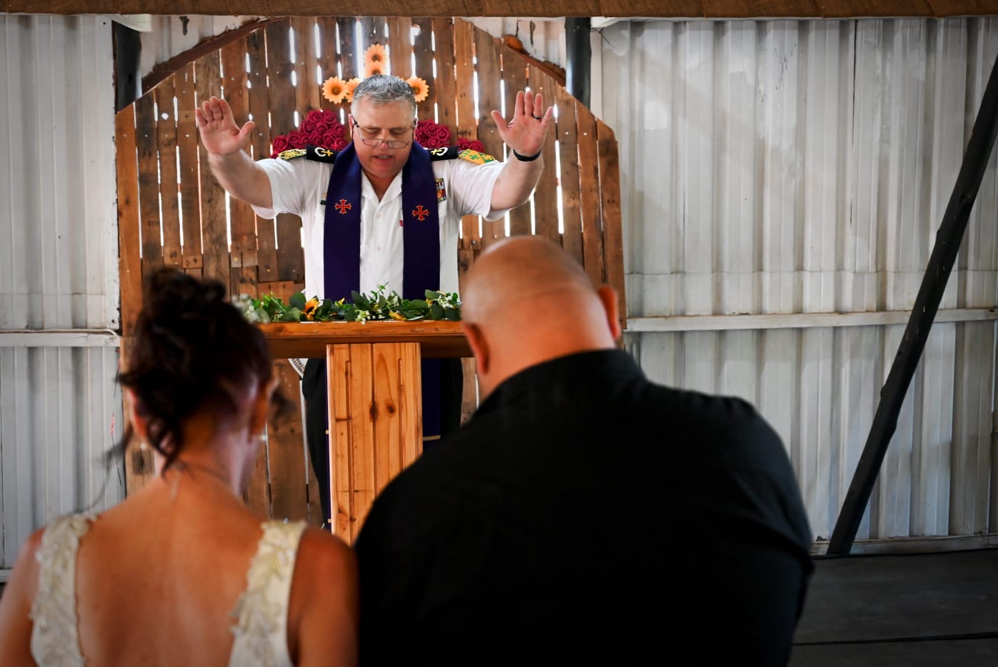 Wedding ceremony by Dr. Gerrit Rademeyer in Burgersdorp